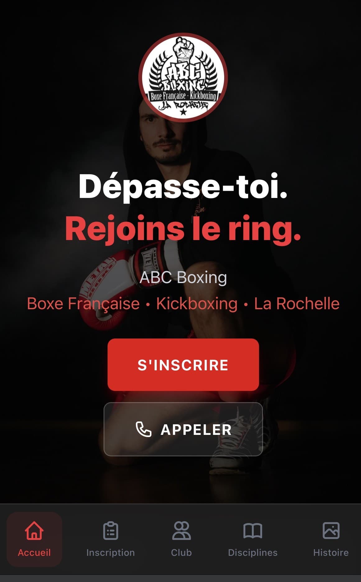 Capture d'écran ABC Boxing La Rochelle